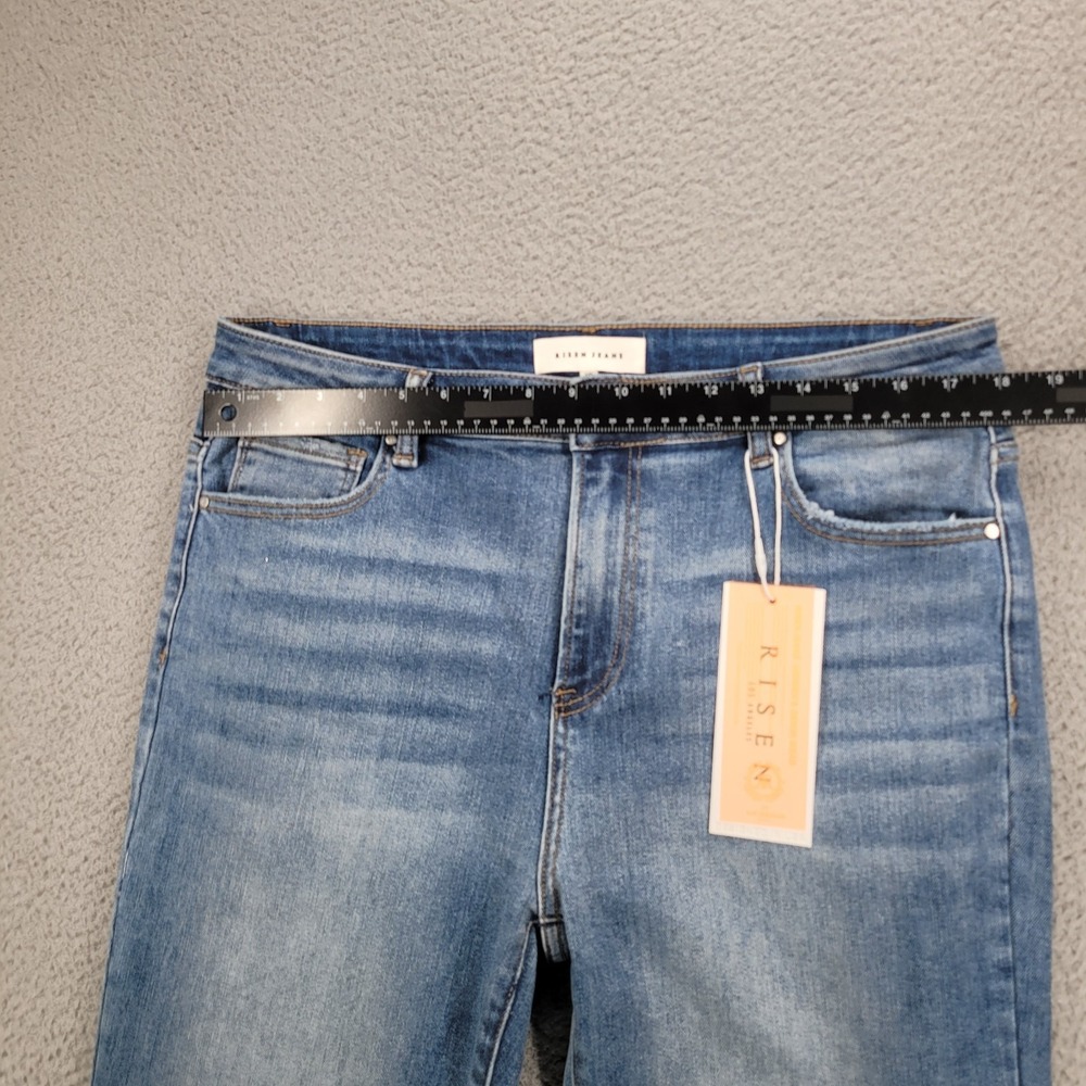 RISEN Jeans Size 1XL Mid Rise Straight Leg Medium Wash Denim 36x35 NEW - Picture 10 of 16